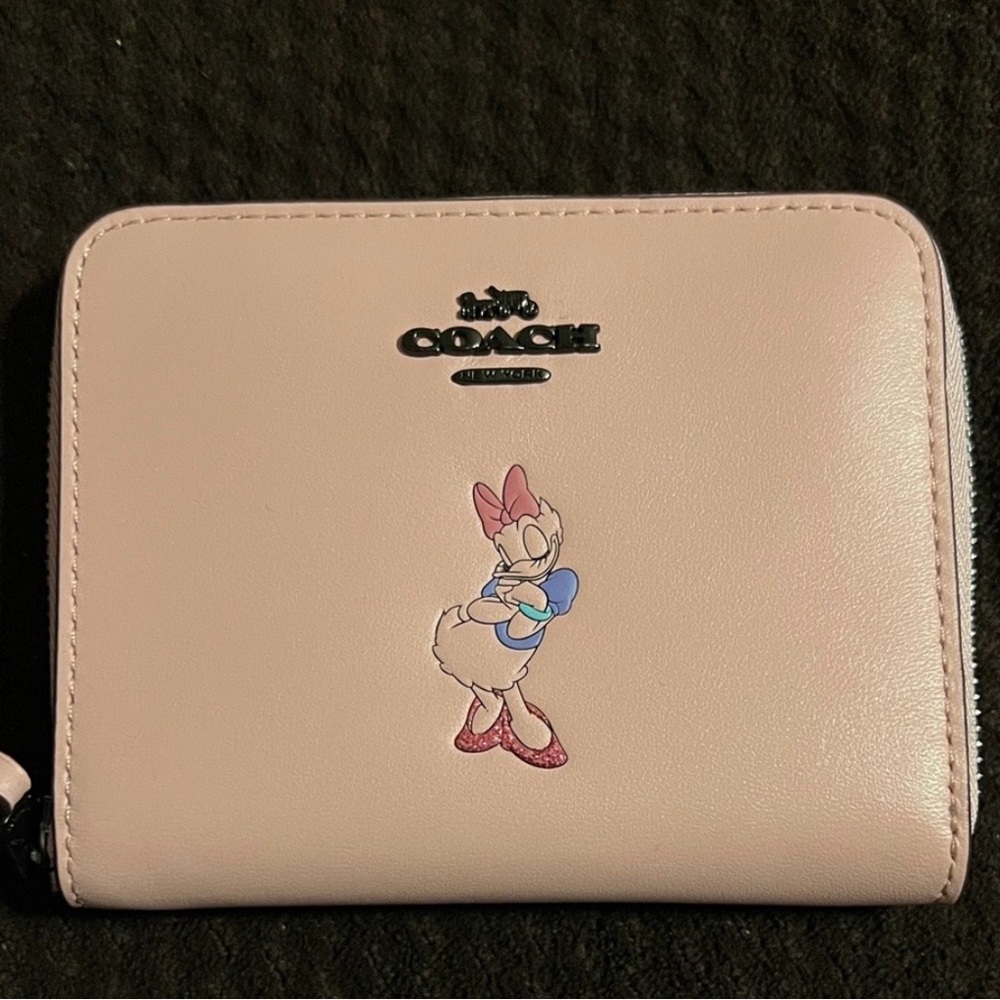 Coach Daisy Duck Disney Zip Around Wallet